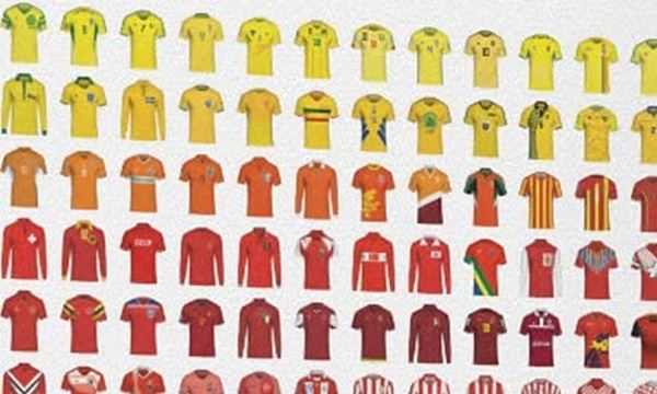 Colecionador tem quase todas as camisas da Copa de 1998